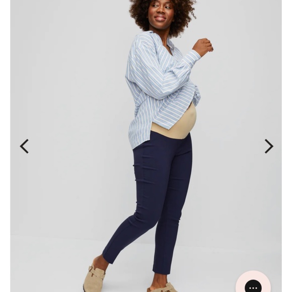 Maia Secret Fit Belly Skinny Ankle Maternity Pants - Picture 1 of 1